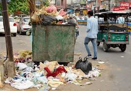 Garbage pile on Indian road